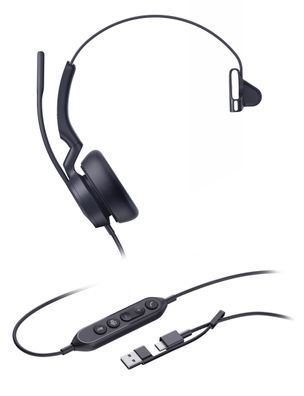 Yealink Headset UH46 Mono Teams USB-C/A