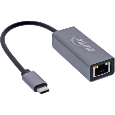 InLine® USB 3.2 Netzwerkadapter Kabel, USB-C zu RJ45 Gigabit Netzwerk