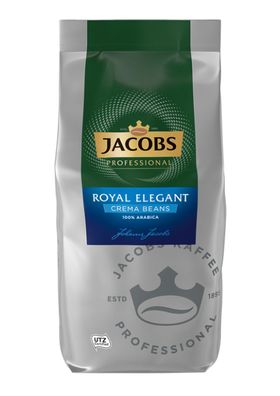 Jacobs Royal Elegant Cafe Crema 8 x 1kg Ganze Bohne, UTZ zertifiziert
