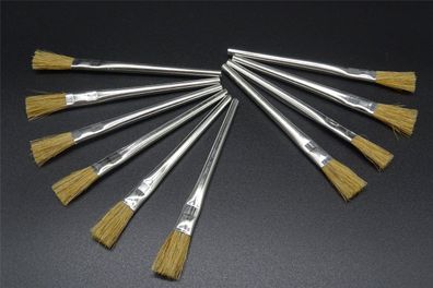 10x Lötwasserpinsel Löt-Pinsel 10mm Felder Naturborsten Lötarbeiten Löten