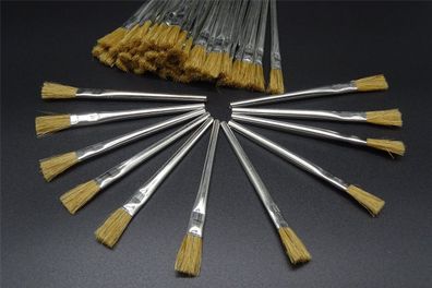 50x Lötwasserpinsel Lötpinsel Pinsel 10mm Felder Naturborsten Lötarbeiten Löten