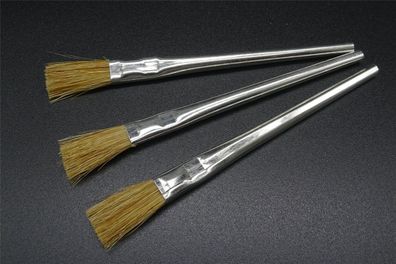 3 Lötwasserpinsel Lötpinsel Pinsel 10mm Felder Naturborsten Lötarbeiten Löten
