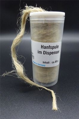 1 Hanfspule 80g Hanfspender Gewindehanf Dichtungshanf Hanfrolle Sanitär
