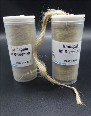 2x Hanfspule 80g Hanfspender Gewindehanf Dichtungshanf Hanfrolle Sanitär