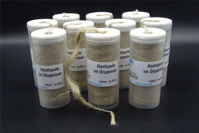 10x Hanfspule 80g Hanfspender Gewindehanf Dichtungshanf Hanfrolle Sanitär