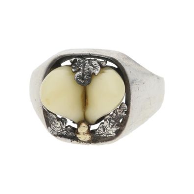 Grandel Ring Tracht Silber und Gold Second Hand, getragen