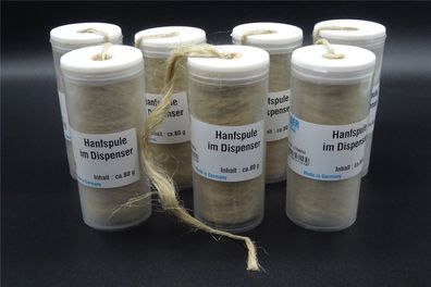 7x Hanfspule 80g Hanfspender Gewindehanf Dichtungshanf Hanfrolle Sanitär