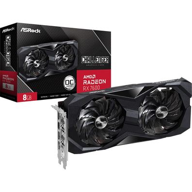 Radeon RX 7600 Challenger 8GB OC (RDNA 3, GDDR6, 3x DisplayPort, 1x HDMI 2.1)