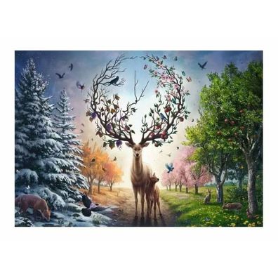 Original Ravensburger Quality Puzzle Der magische Hirsch 1000 Teile