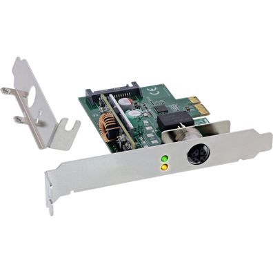 InLine® Gigabit Netzwerkkarte, M12 x-kodiert, PCIe x1, 2.1, PoE