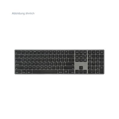 Perixx Periboard-817 DE Kabellose Dual-Mode-Tastatur aus Aluminium, Vollformat