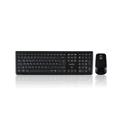 Perixx Periduo-703 B DE, Tastatur und Maus Set, schnurlos, schwarz