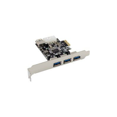 InLine® PCIe Karte, 3x+1x USB 3.2 Gen.1, Molex kompatibler 4-Pin Stromanschluss