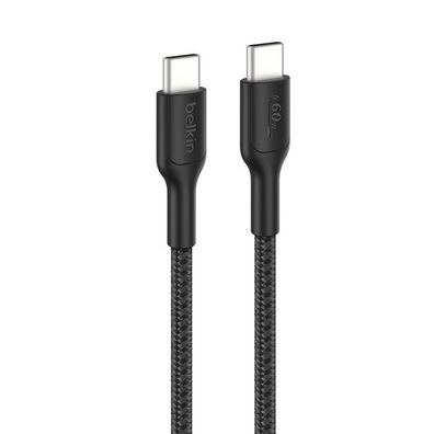 Belkin Gaming UCB-C/USB-C Kabel, 2m, geflochten, schwarz