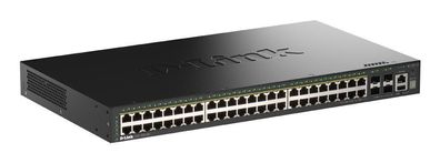 D-Link DGS-1530-52P/E 52-Port Smart Manag. PoE+ GB Sw. 4x10G