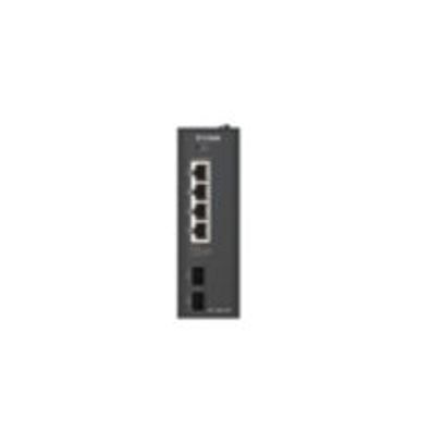 D-Link DIS-100G-06P 6-Port GB Industrial Unmanag. PoE+ Switch