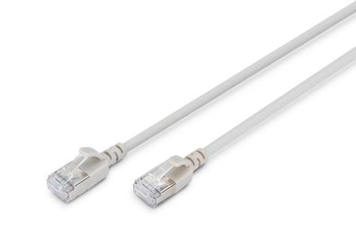 Digitus CAT 6A F-FTP Slim Patchkabel, 10 m, Grau