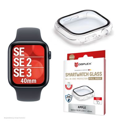Displex Full Body Apple Watch SE 2/3, 40mm, clear