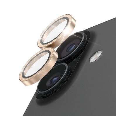 PanzerGlass Camera Lens Glitter Gold iPhone 17 / 16 / 16e