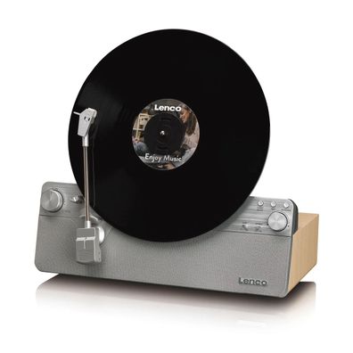 LENCO LSA-071SI - Vertikaler Plattenspieler, inkl. BT, silber