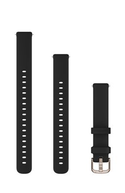 Garmin Lily 2-Armband (14 mm), Silikon Schwarz/Cremegold