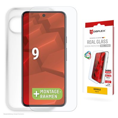Displex Panzerglas 10H inklusive Handyhülle transparent für Google Pixel 9