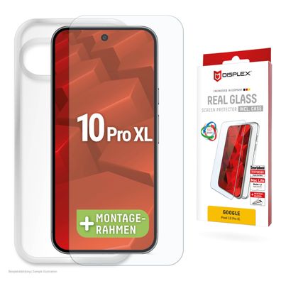 Displex Panzerglas 10H inklusive Handyhülle transparent für Google Pixel 10 Pro