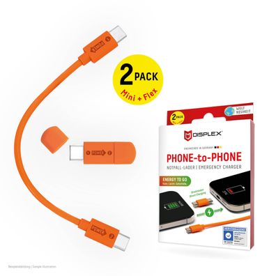 Displex Phone-to-Phone Notfall-Lader, Charger