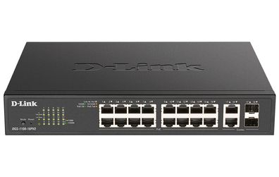 D-Link DGS-1100-18PV2 18-Port PoE+ Gigabit Smart Manag. Switch