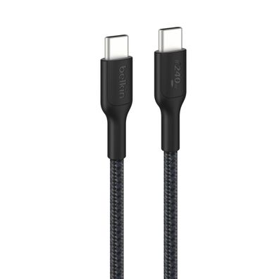 Belkin BOOST CHARGE 240W USB-C / USB-C-Kabel, 2m, schwarz