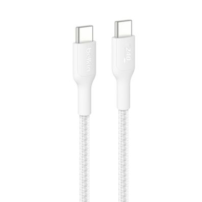 Belkin BOOST CHARGE 240W USB-C / USB-C-Kabel, 2m, weiß