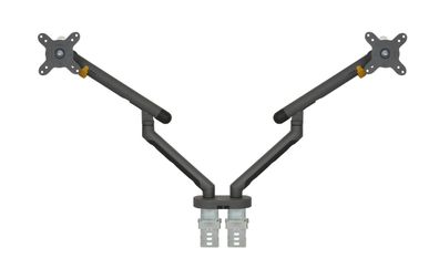 BakkerElkhuizen BE Flexible Dual Monitorarm Dark Grey