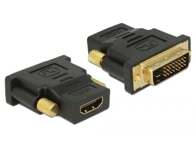 Delock Adapter DVI 24 + 1 Pin Stecker > HDMI Buchse