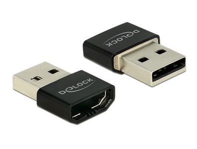Delock Adapter HDMI-A Buchse > USB Typ-A Stecker schwarz