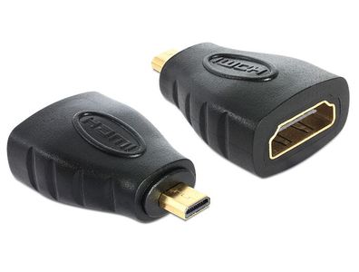 Delock Adapter High Speed HDMI - micro D Stecker > A Buchse