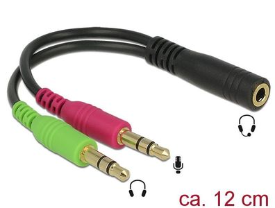 Delock Adapter Klinkenbuchse 3,5mm > 2x Klinkenstecker 3,5mm