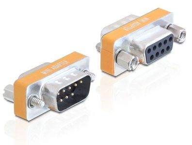 Delock Adapter Nullmodem Sub-D 9 Pin Stecker > Sub-D 9 Pin Buchse