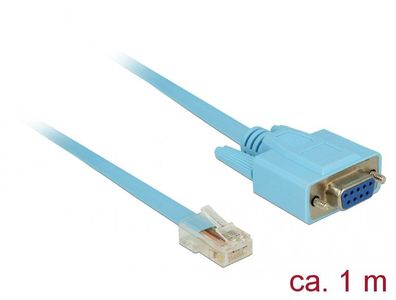Delock Adapter RS-232 DB9 Buchse > 1 x Seriell RS-232 RJ45 Stecker 1m