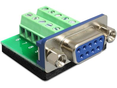 Delock Adapter Sub-D 9 Pin Buchse > Terminalblock 10 Pin