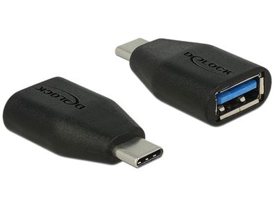 Delock Adapter USB 3.1 Gen 2 USB Type-C? Stecker > Typ-A Buchse schwarz