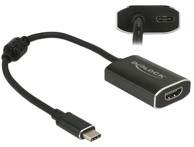 Delock Adapter USB Type-C? Stecker > HDMI Buchse 4K 60 Hz mit PD Funktion