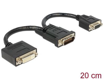 Delock Adapterkabel DMS-59 Stecker > 1 x DVI 24 + 5 Buchse