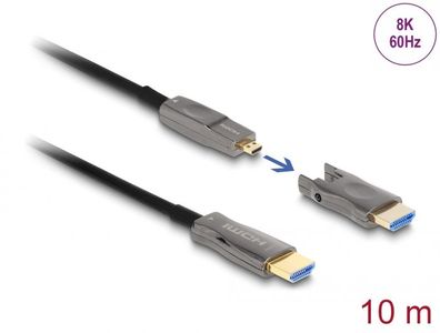 Delock Aktives Optisches 5 in 1 HDMI Kabel 8K 60 Hz 10 m