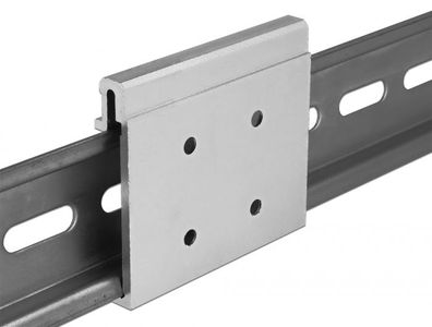 Delock Aluminium Montageclip für Hutschiene