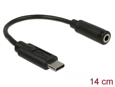 Delock Audio Adapter USB Type-C? Stecker > 3,5 mm Klinkenbuchse 14 cm