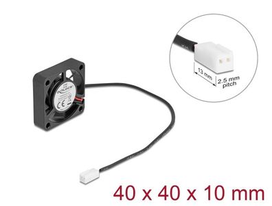 Delock Axiallüfter 5 V DC, 40 x 40 x 10 mm schwarz