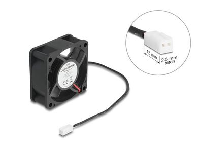 Delock Axiallüfter 5 V DC, 60 x 60 x 25 mm schwarz