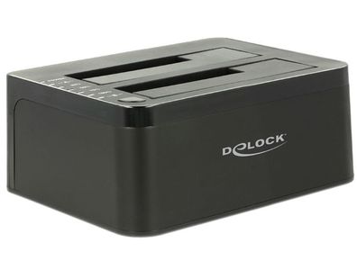 Delock Dual Dockingstation SATA HDD>USB 3 mit Klon Funktion