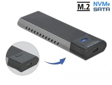 Delock Externes USB Type-C? Combo Gehäuse für M.2 NVMe PCIe