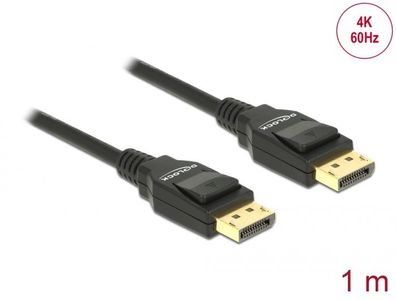 Delock Kabel Displayport 1.2 Stecker > Displayport Stecker 4K 1 m